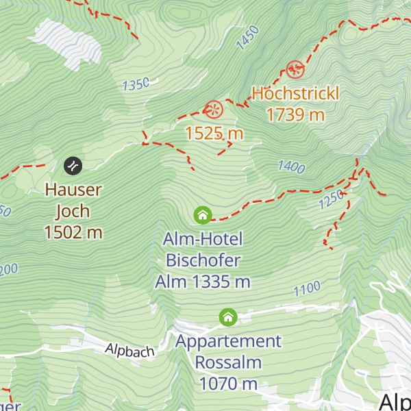 Map of Bischoferalm