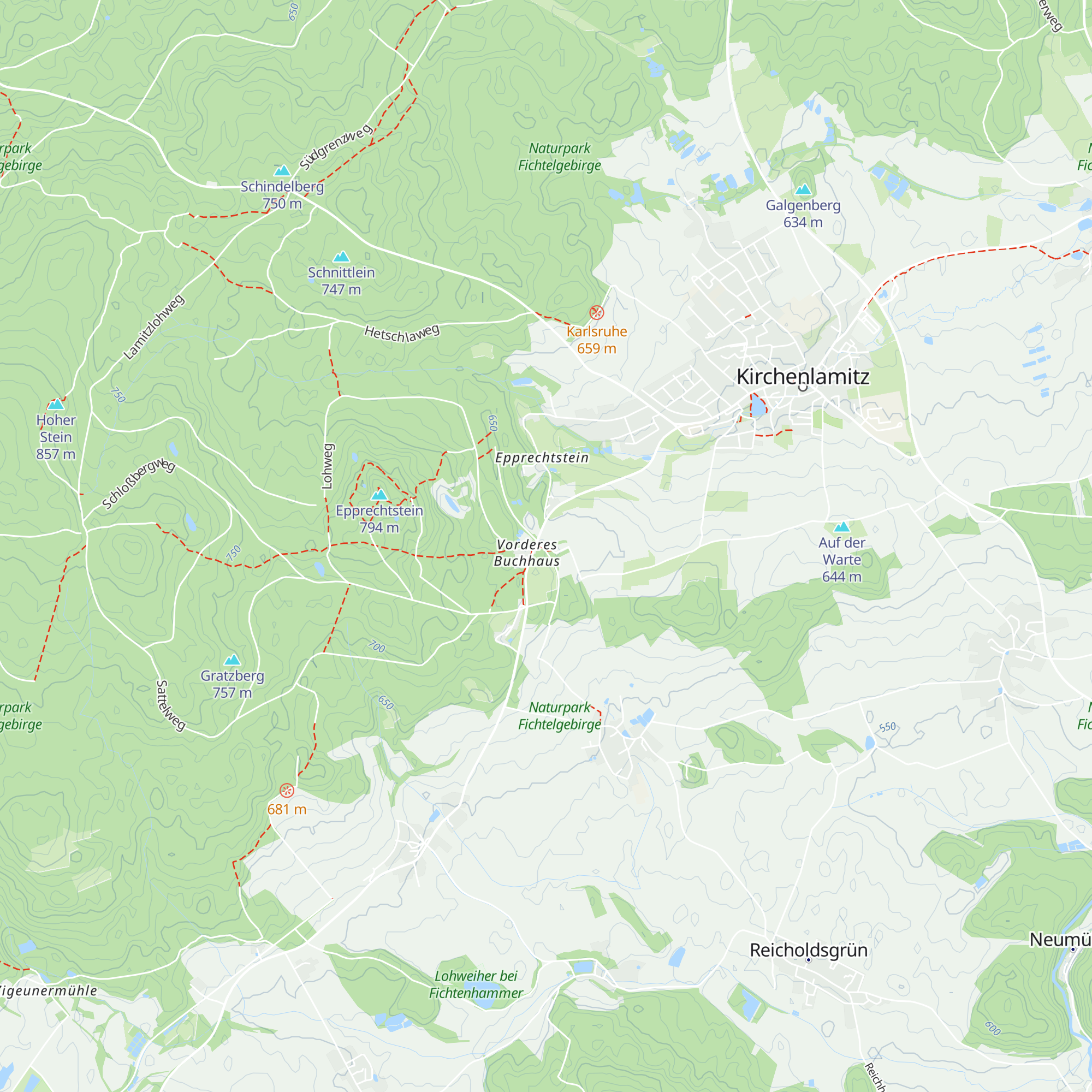 Infozentrum Epprechtstein map