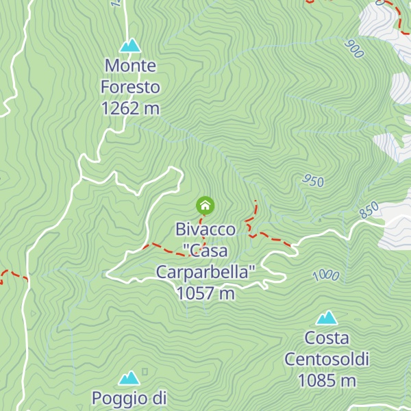 Map of Bivacco "Casa Carparbella"
