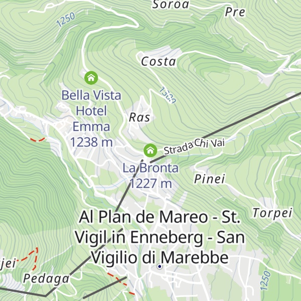 Map of La Bronta