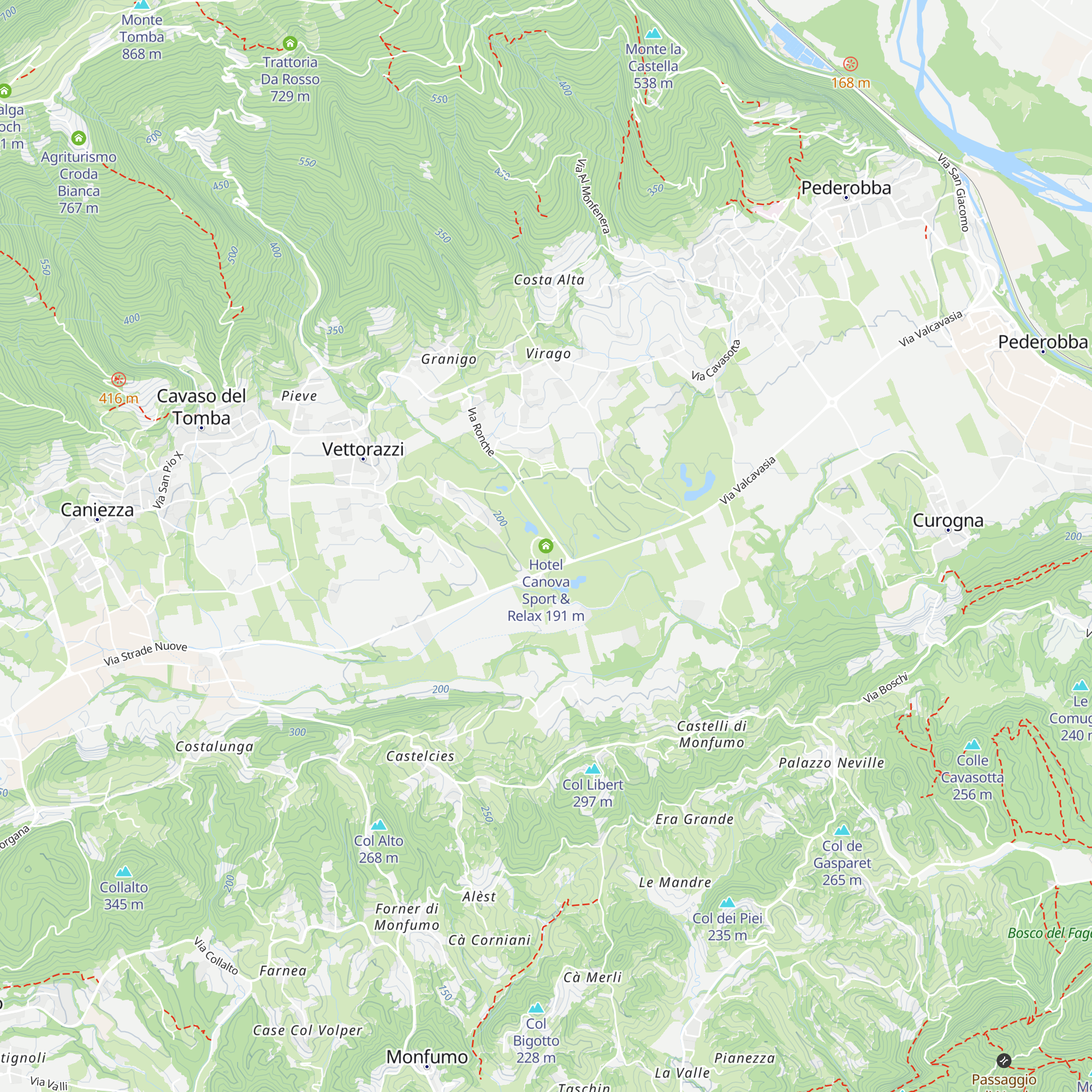 Hotel Canova Sport & Relax map