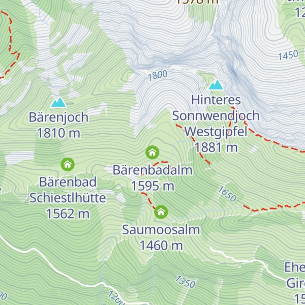 Map of Bärenbadalm