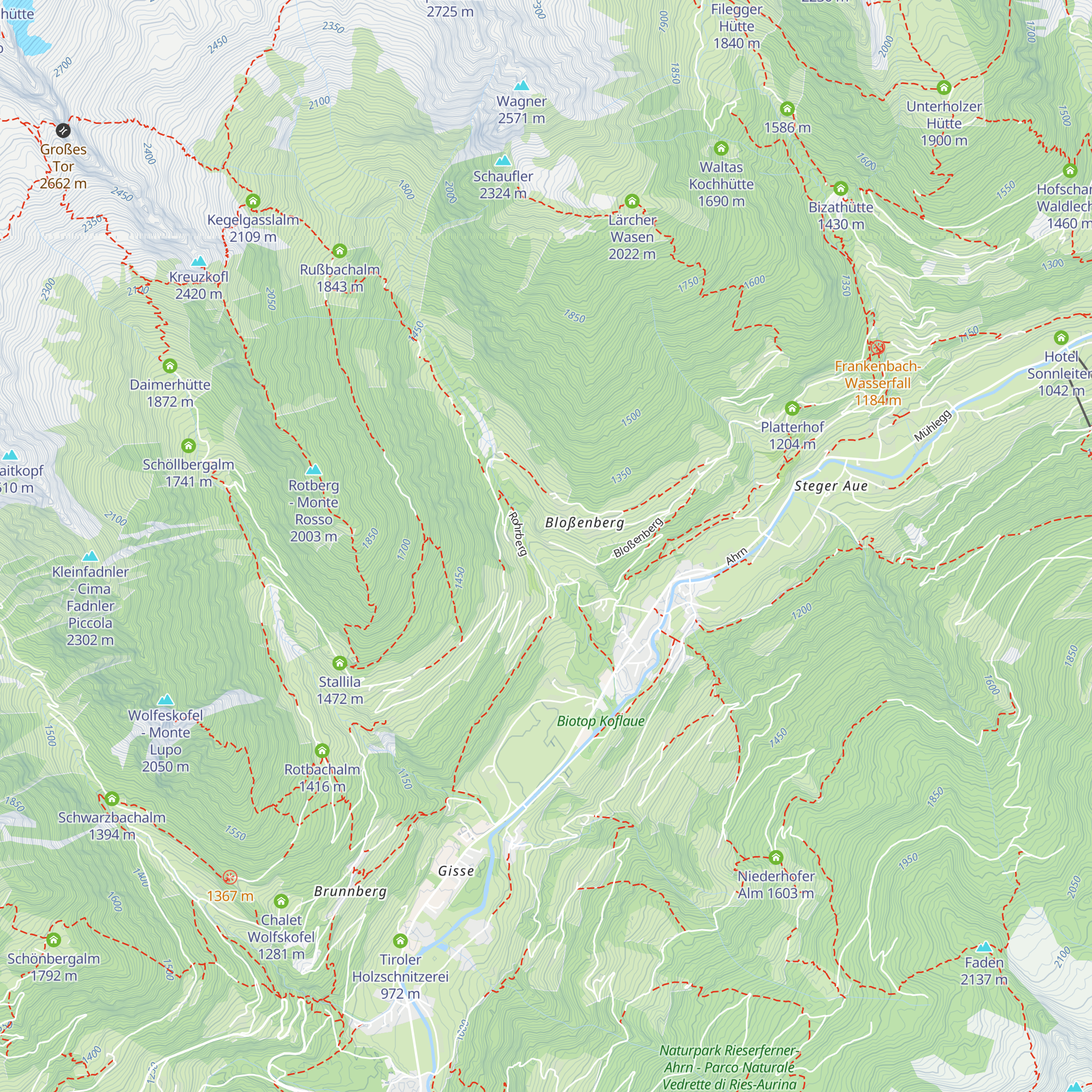 Enzianhof - Nature Apartments map
