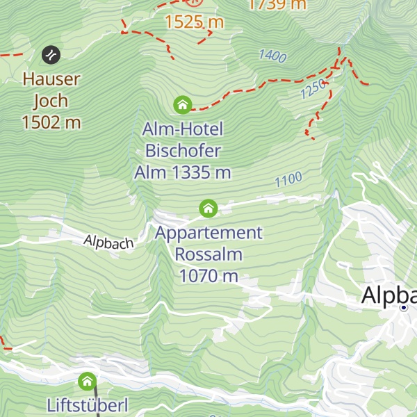 Map of Appartement Rossalm