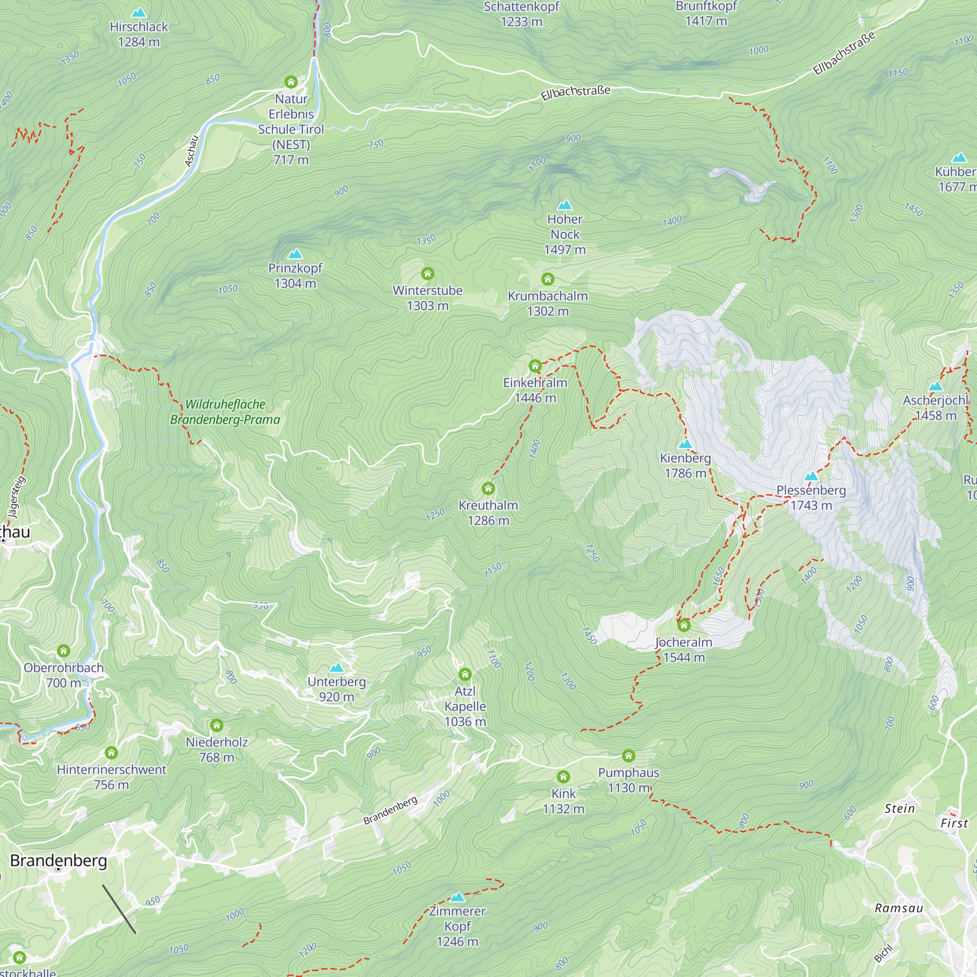 Kreuthalm map