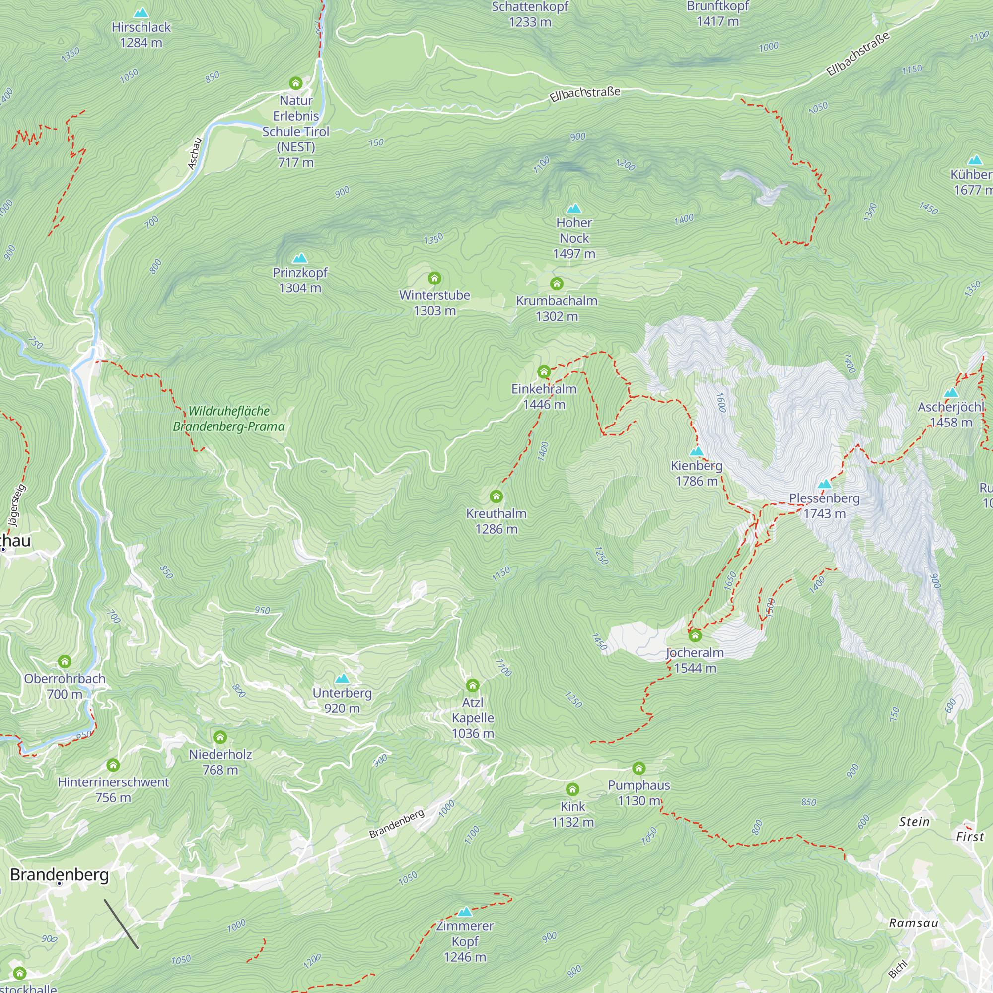 Kreuthalm map