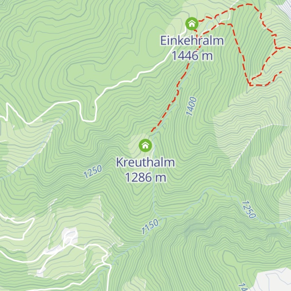 Map of Kreuthalm