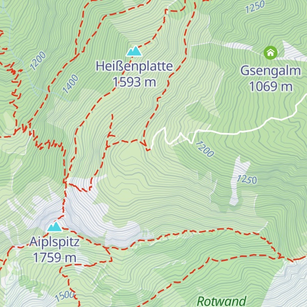 Map of Geitauer Alm