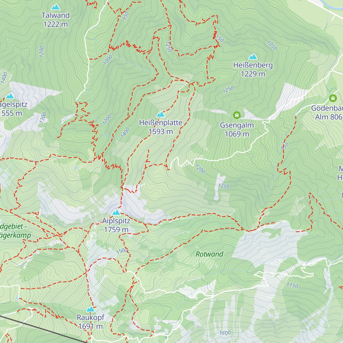 Geitauer Alm map