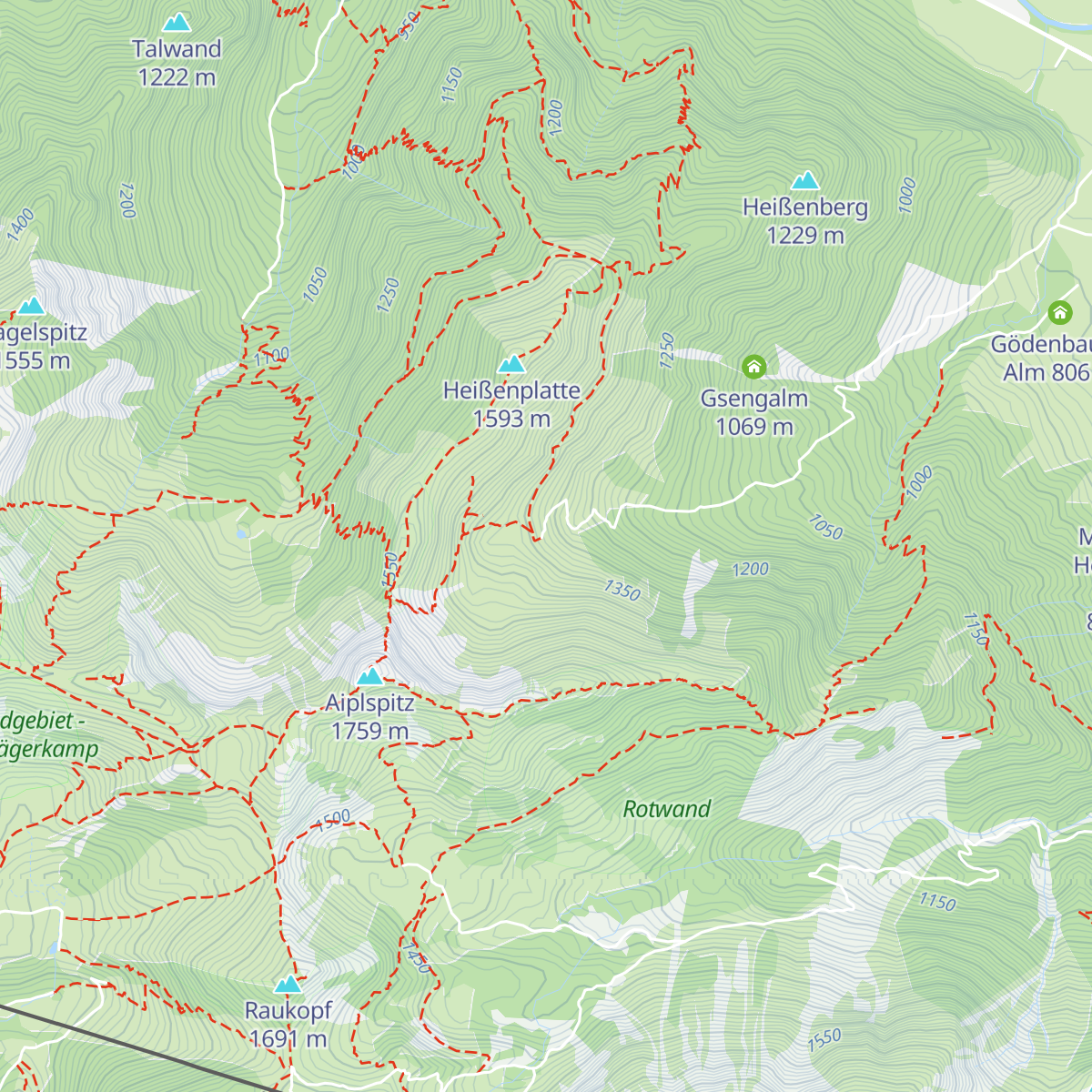 Geitauer Alm map