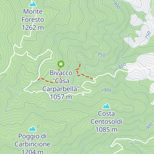 Map of Bivacco "Seccatoio Arvolta"
