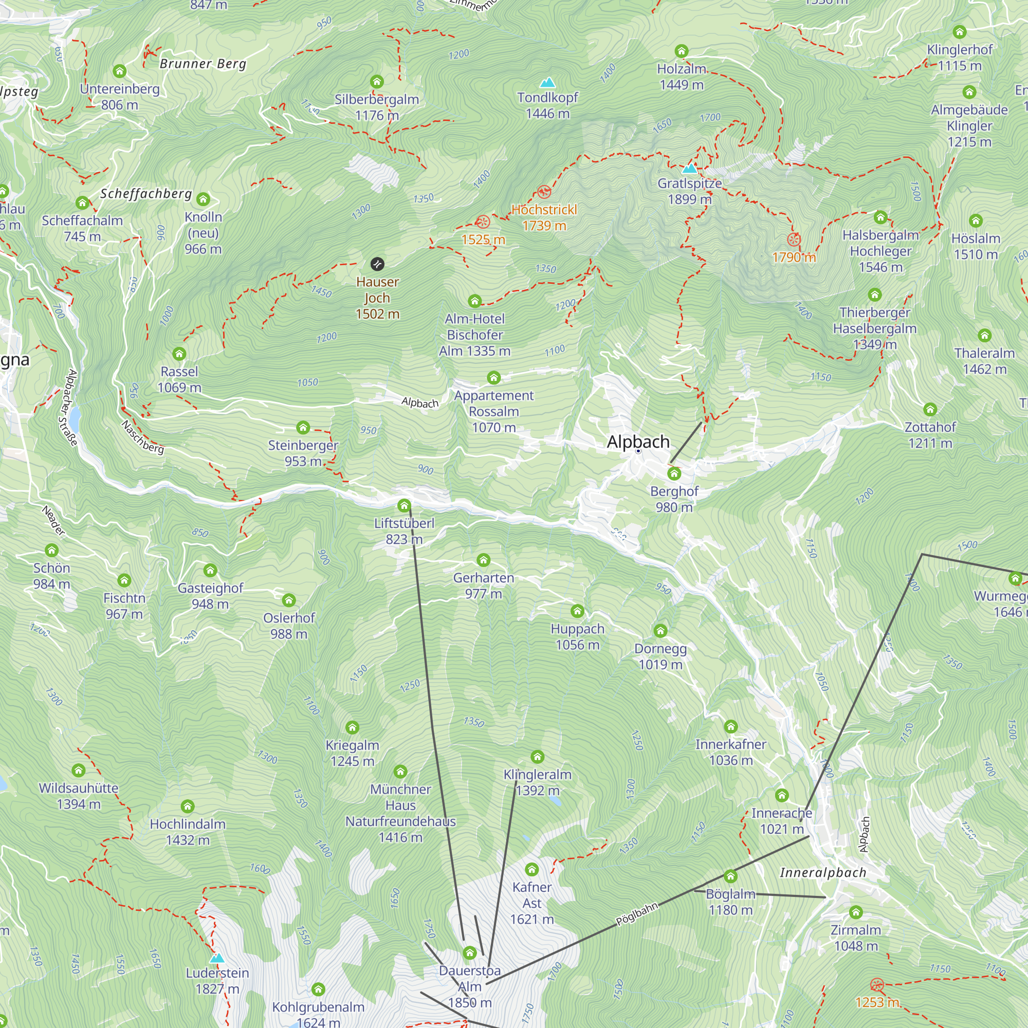 Ferienwohnungen Mühlanger map