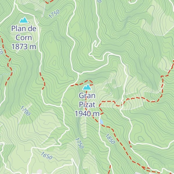 Map of Gran Pizat