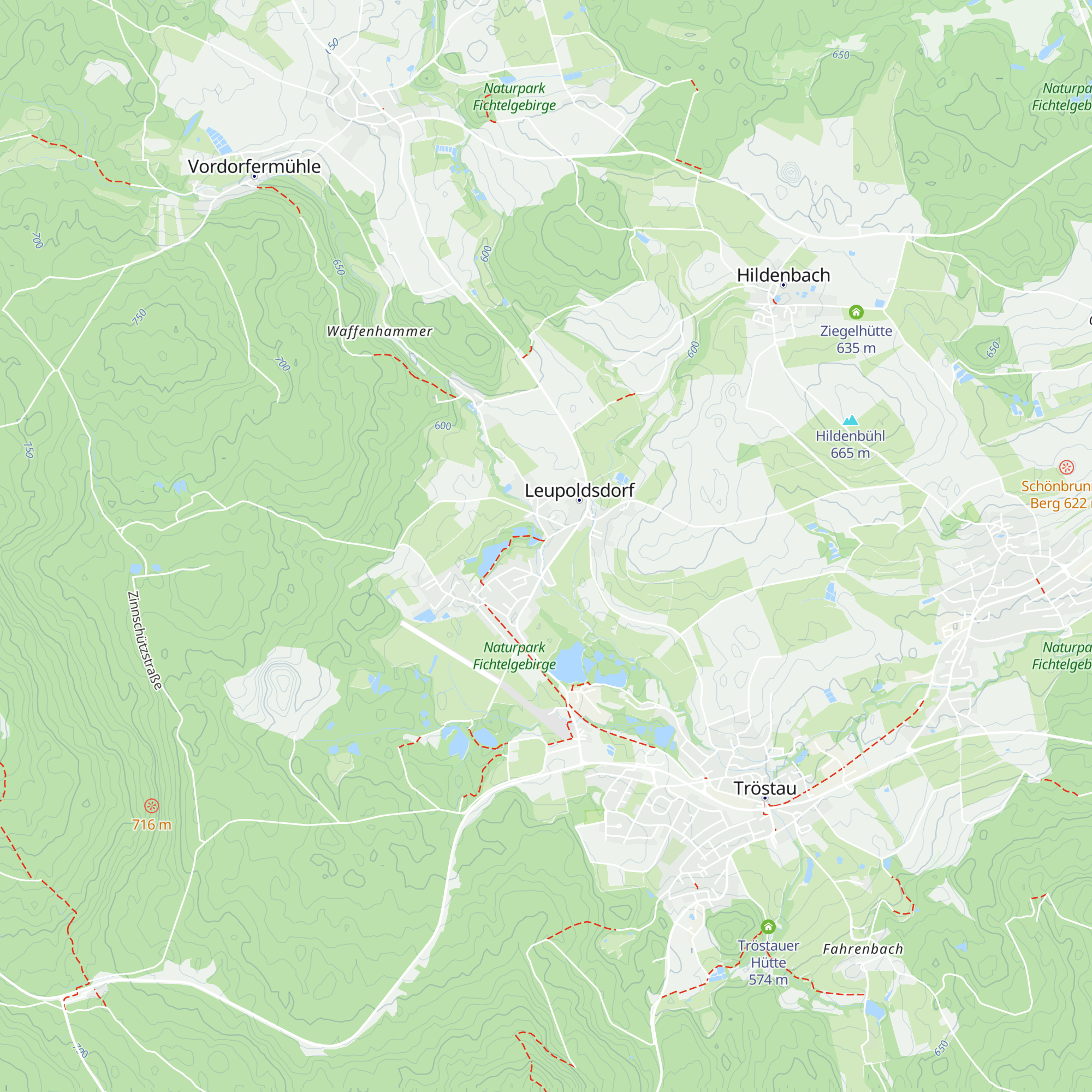 Naturpark Infostelle Hammerschloss map