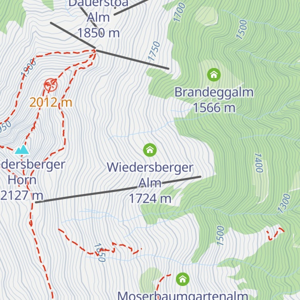 Map of Wiedersberger Alm
