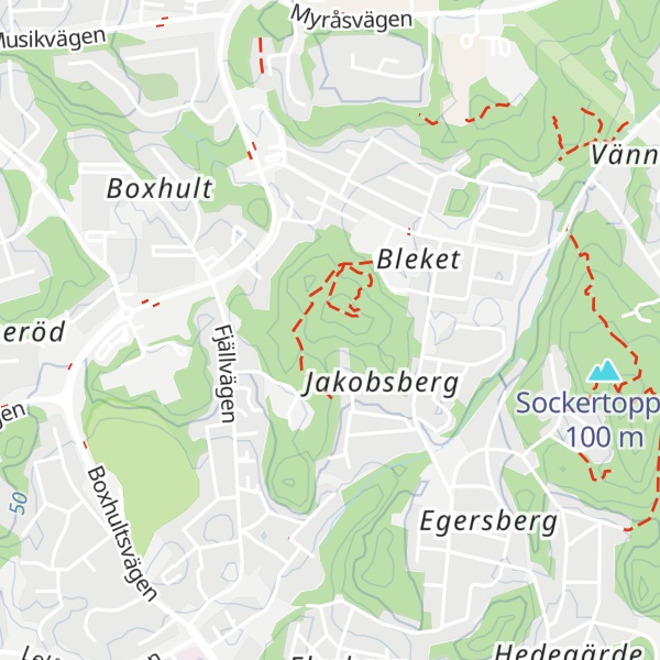 Map of Karlsruheberget