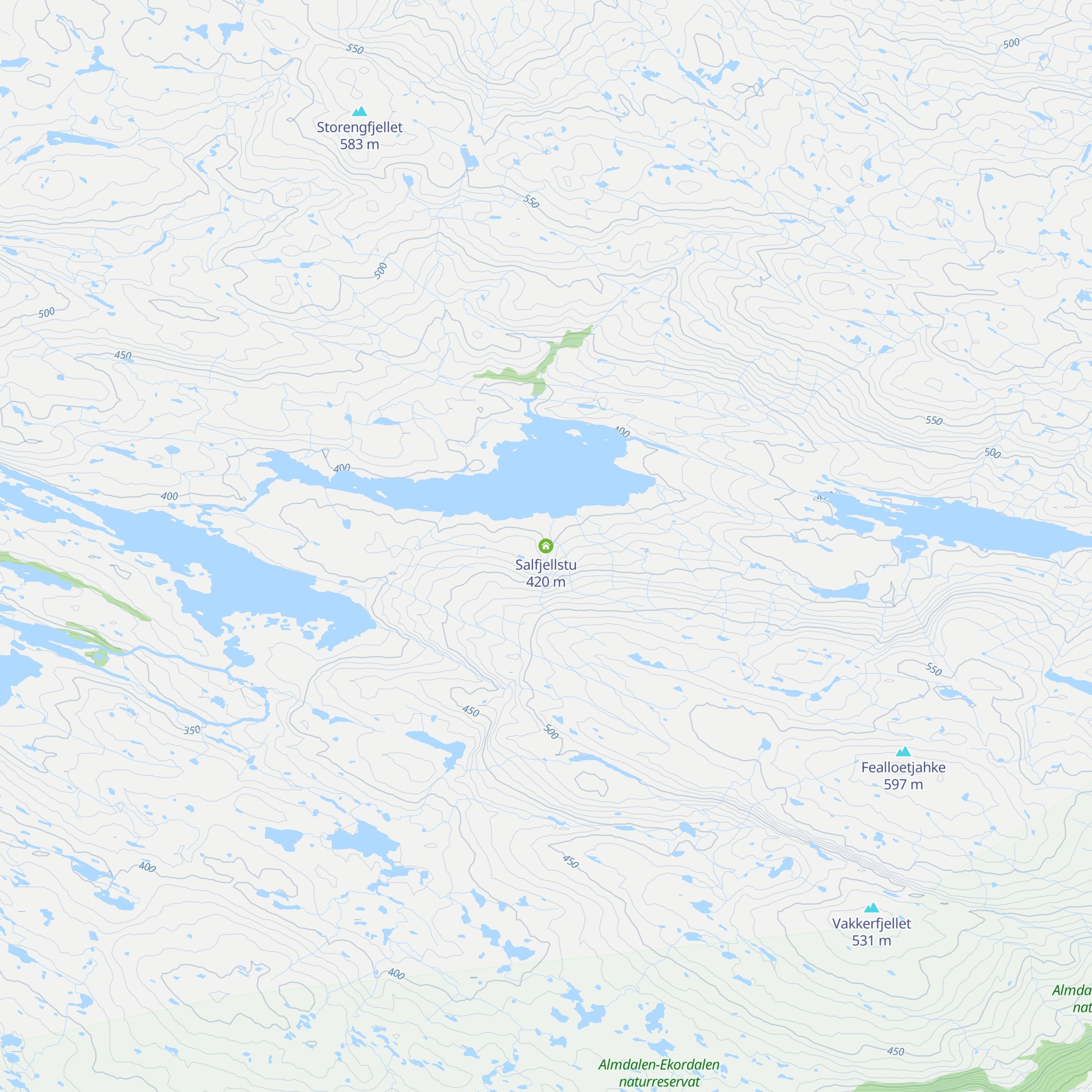 Salfjellstu map