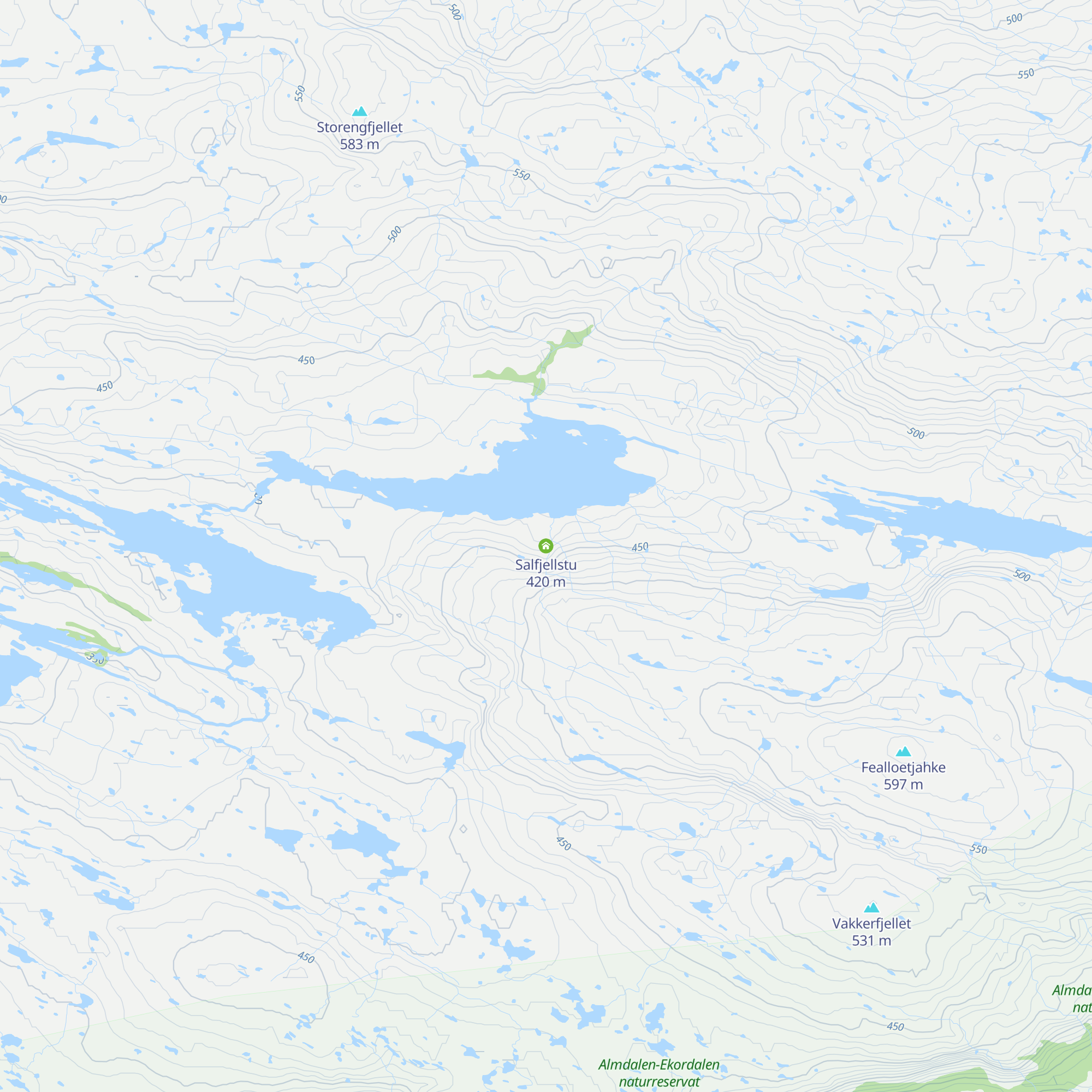 Salfjellstu map