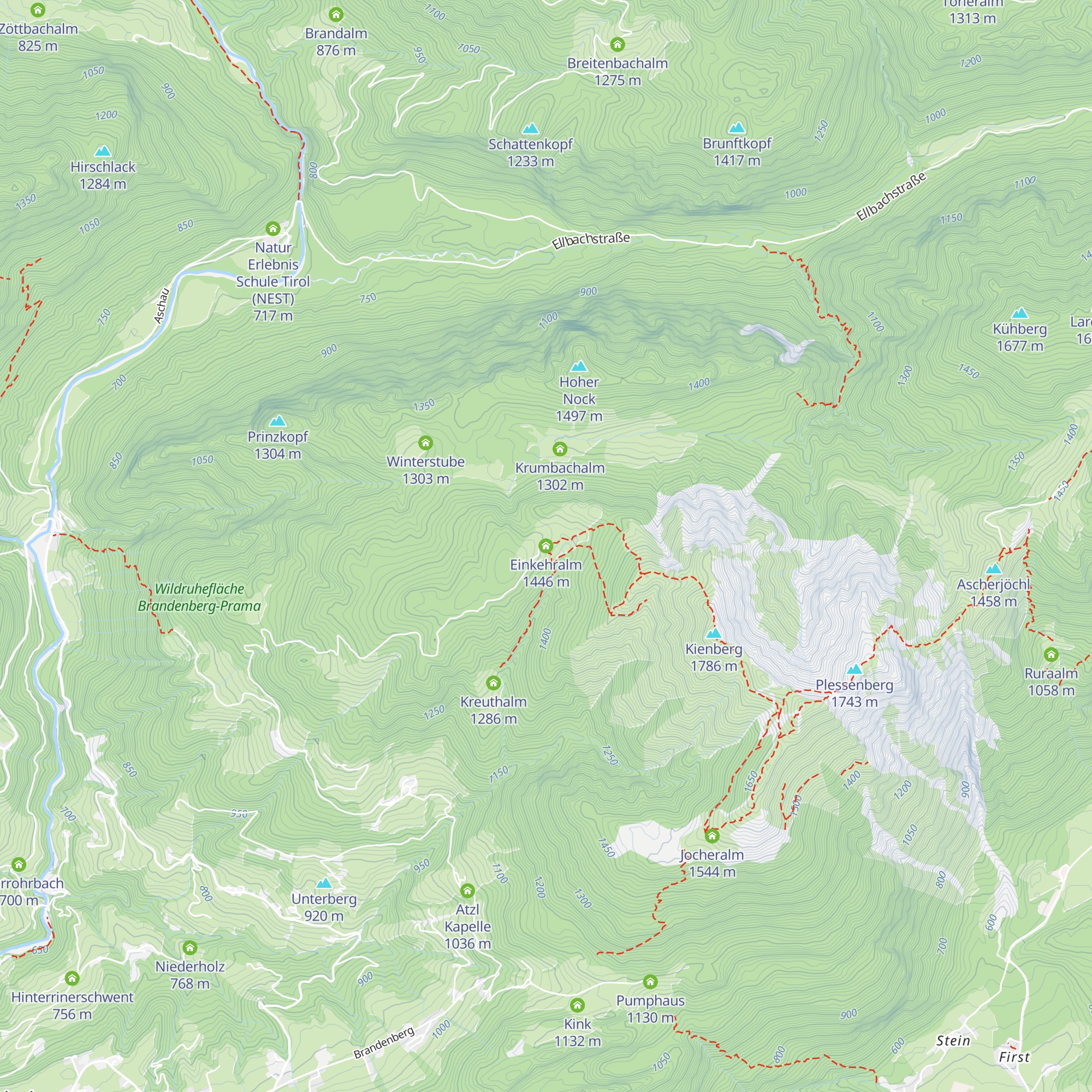 Einkehralm map