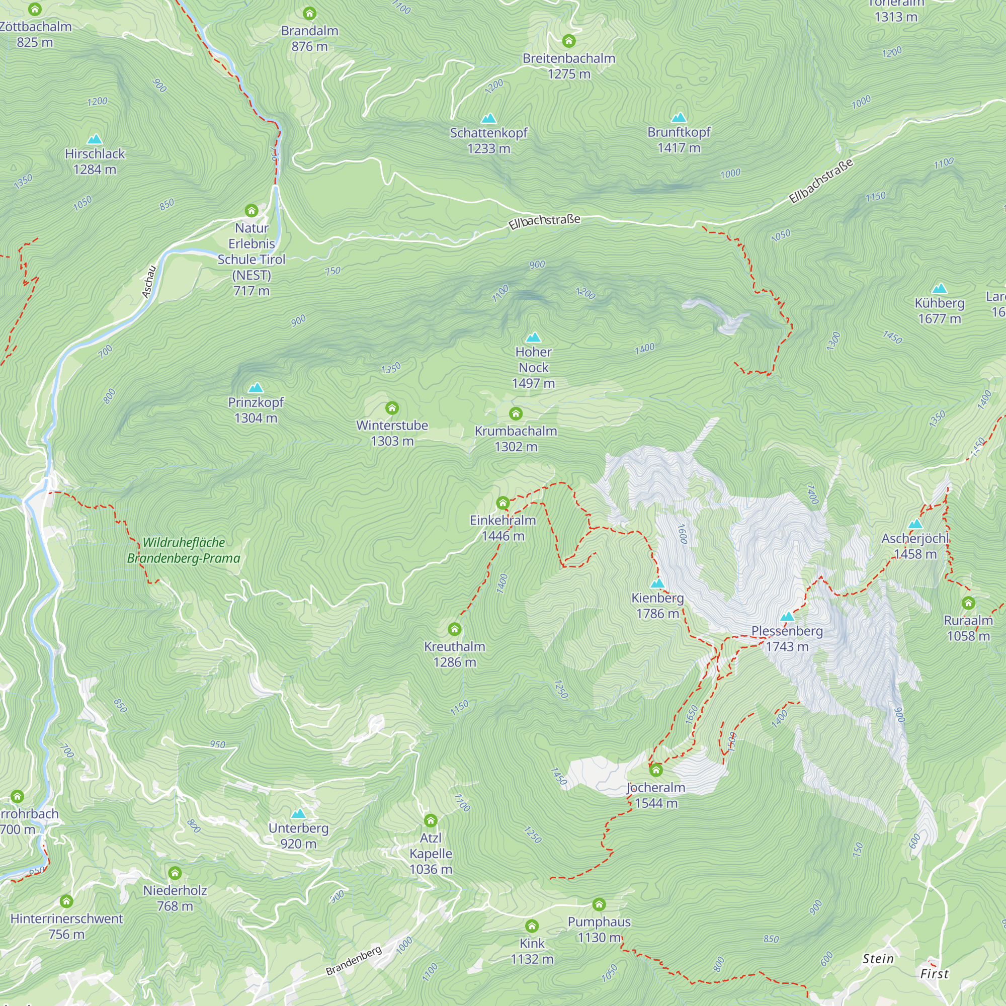 Einkehralm map