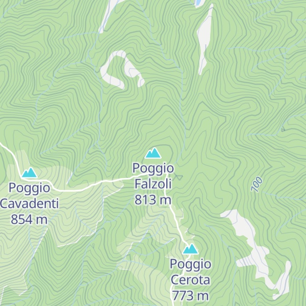 Map of Poggio Falzoli