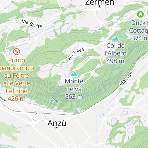 Map of Monte Telva