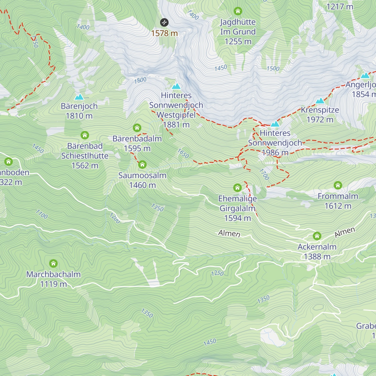 Steinerkaseralm map
