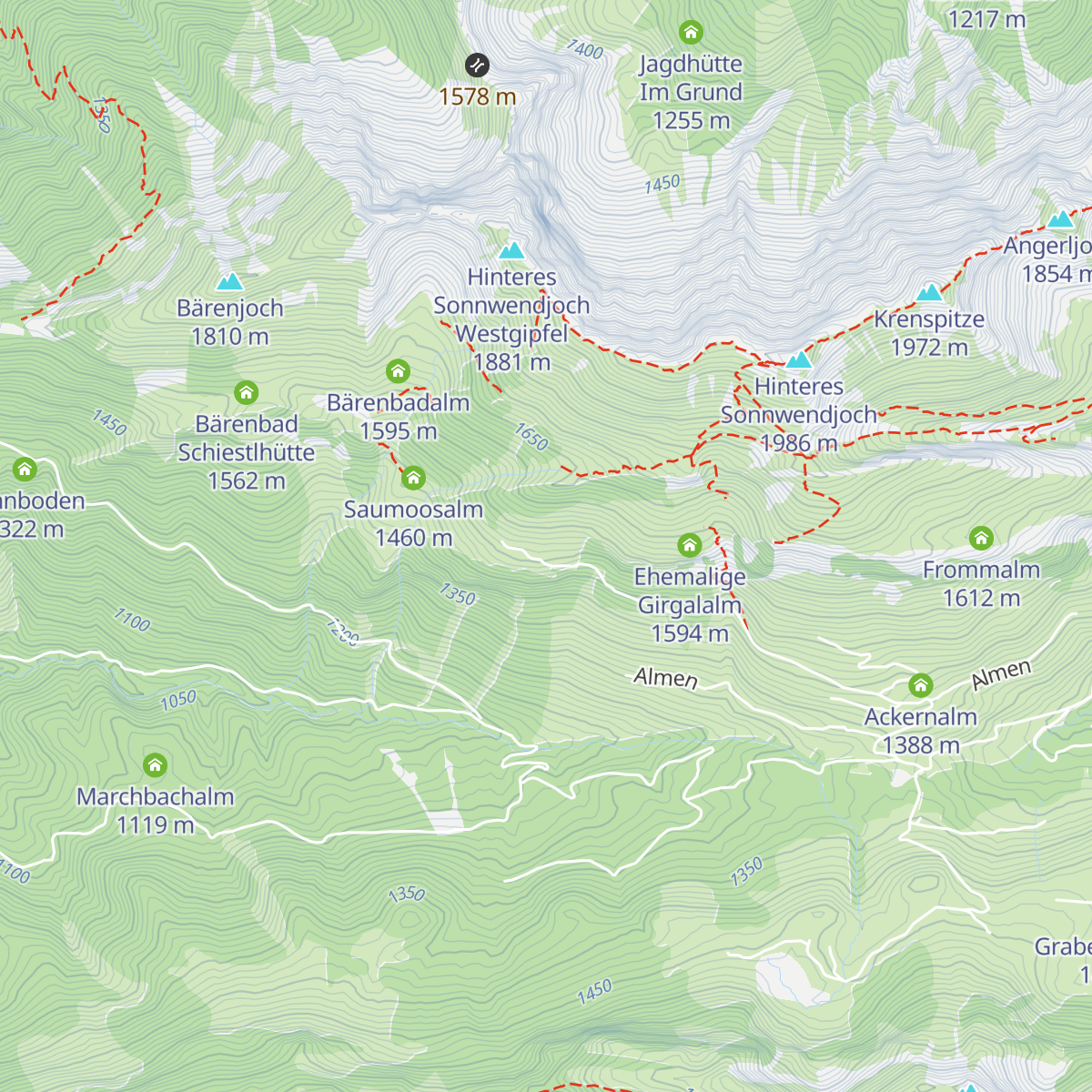 Steinerkaseralm map