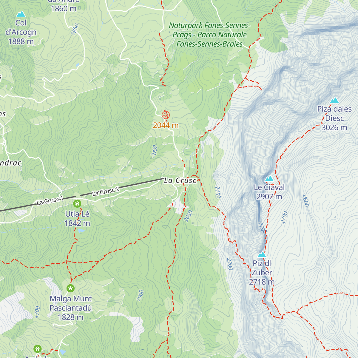 Heiligkreuz-Hospitz map