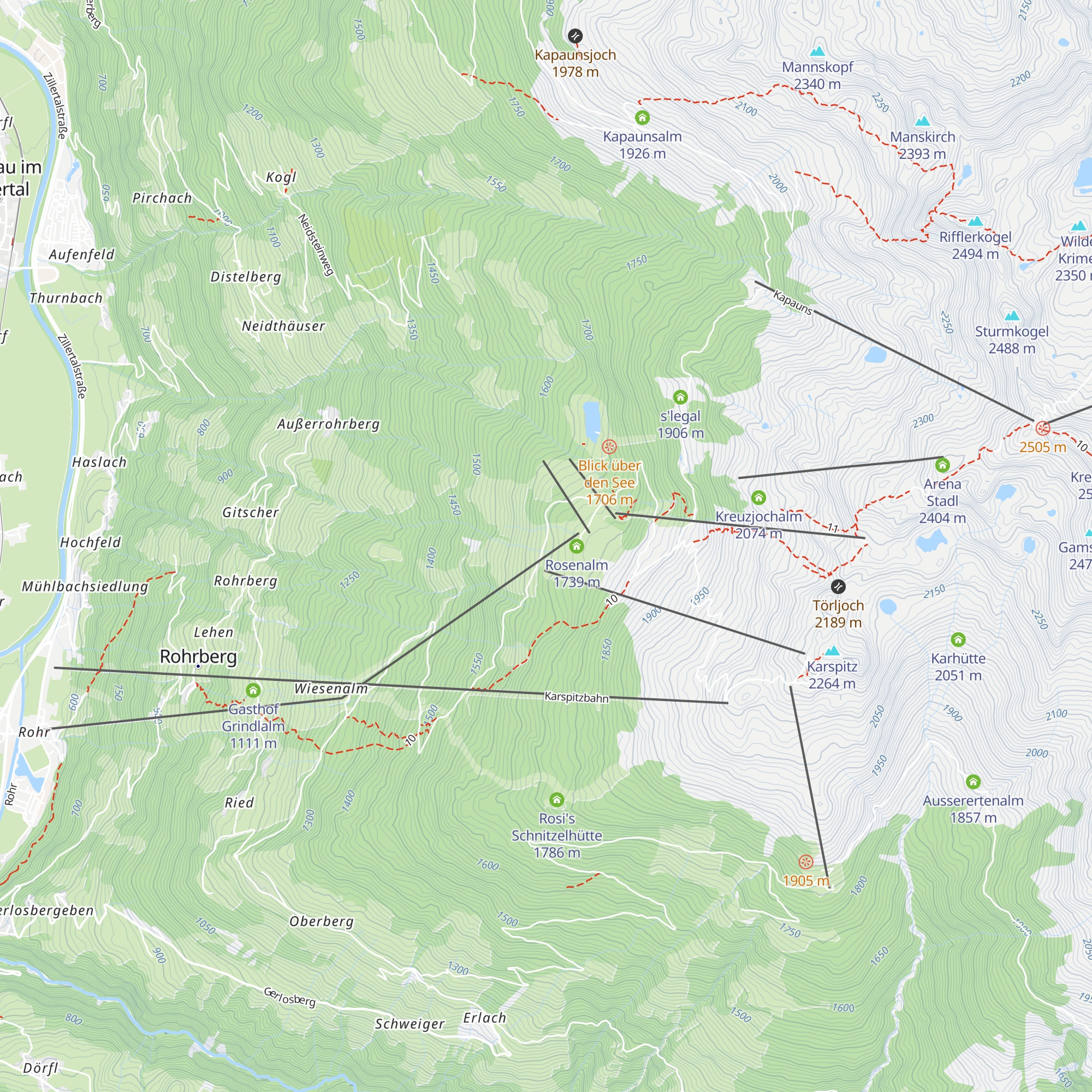 Kreithütte map