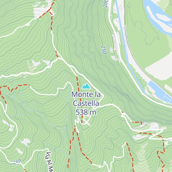 Map of Monte la Castella