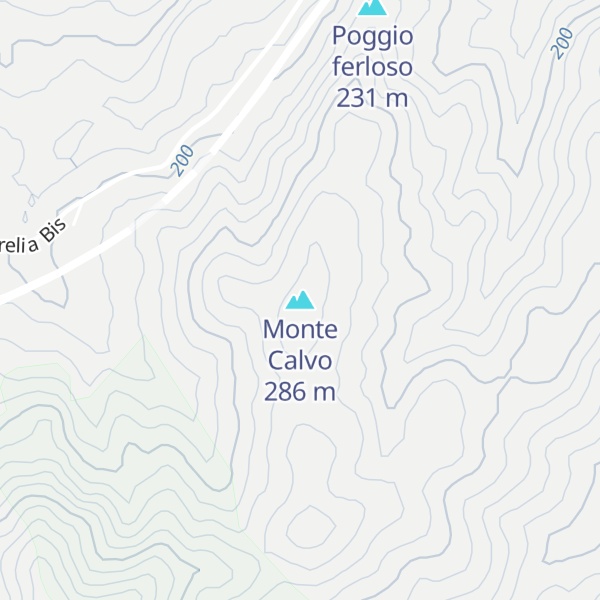 Map of Monte Calvo