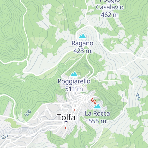 Map of Poggiarello