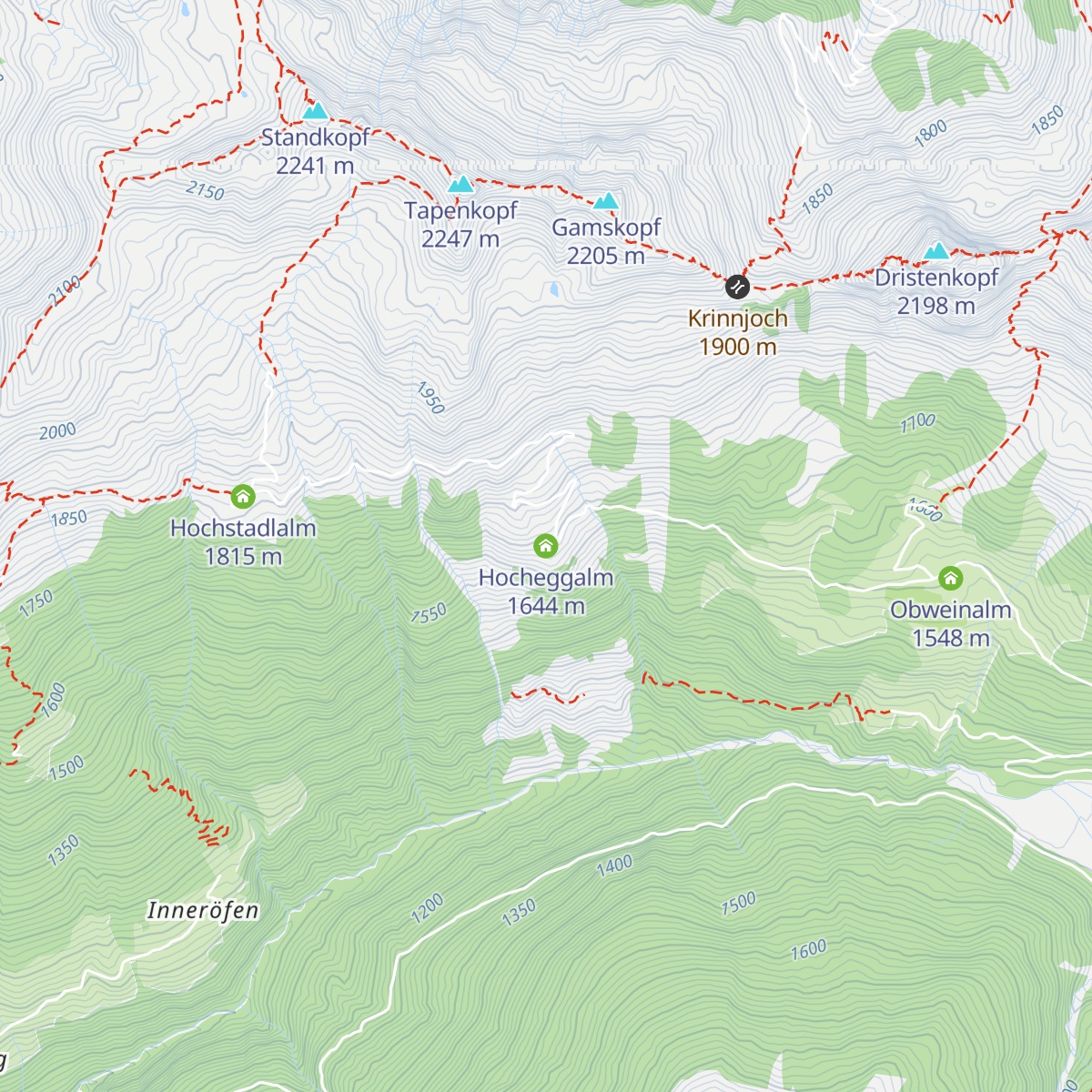 Hocheggalm map