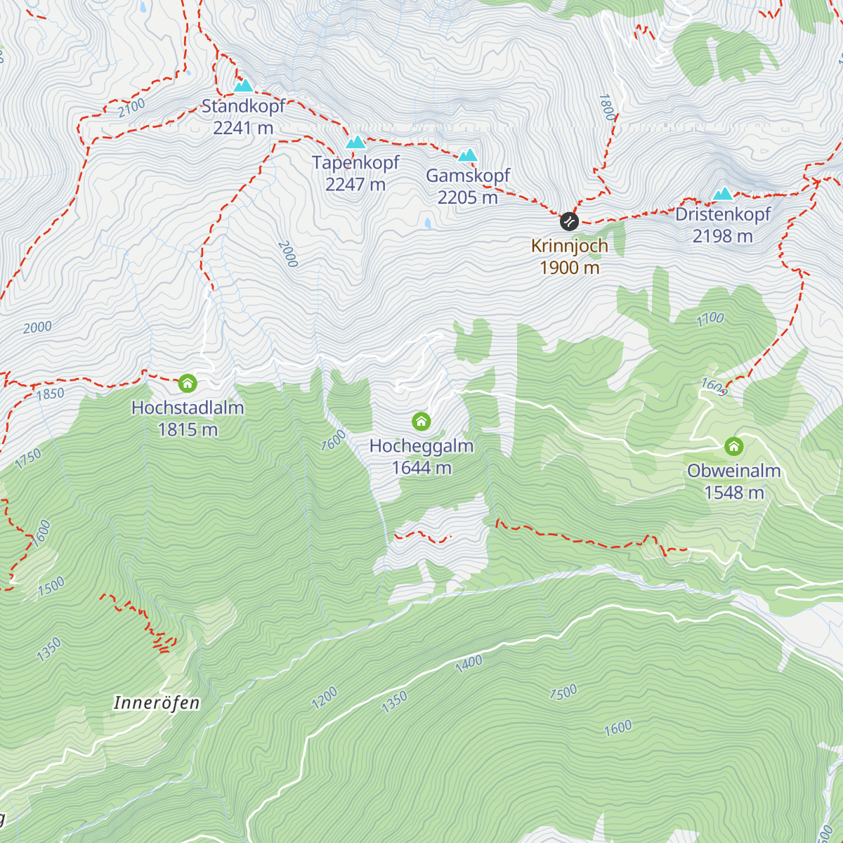 Hocheggalm map