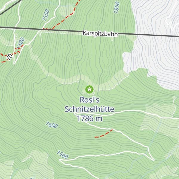 Map of Rosi's Schnitzelhütte