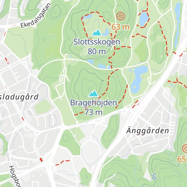 Map of Bragehöjden