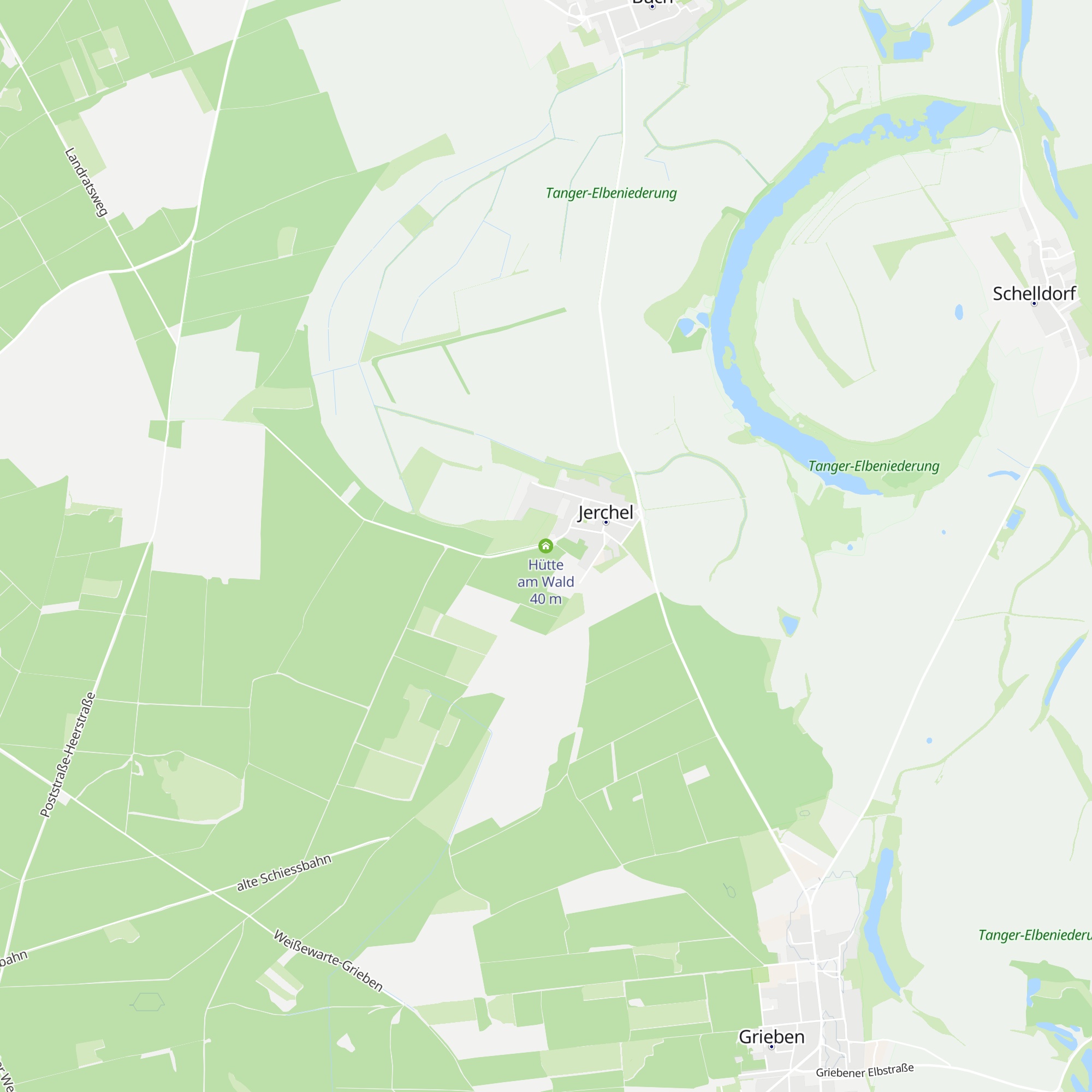 Hütte am Wald map