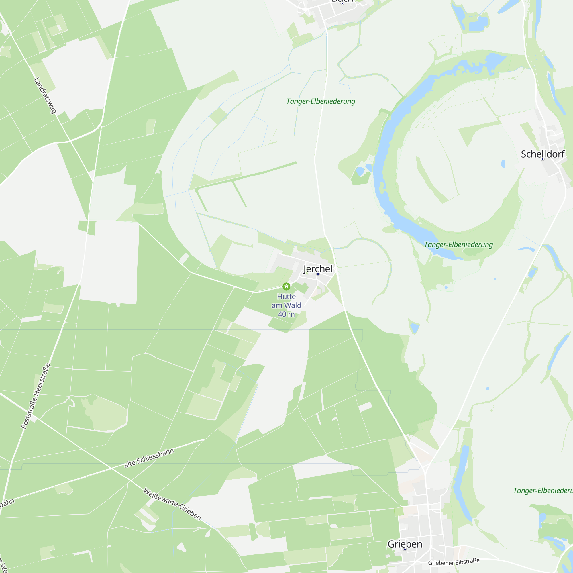 Hütte am Wald map