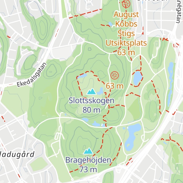 Map of Slottsskogen