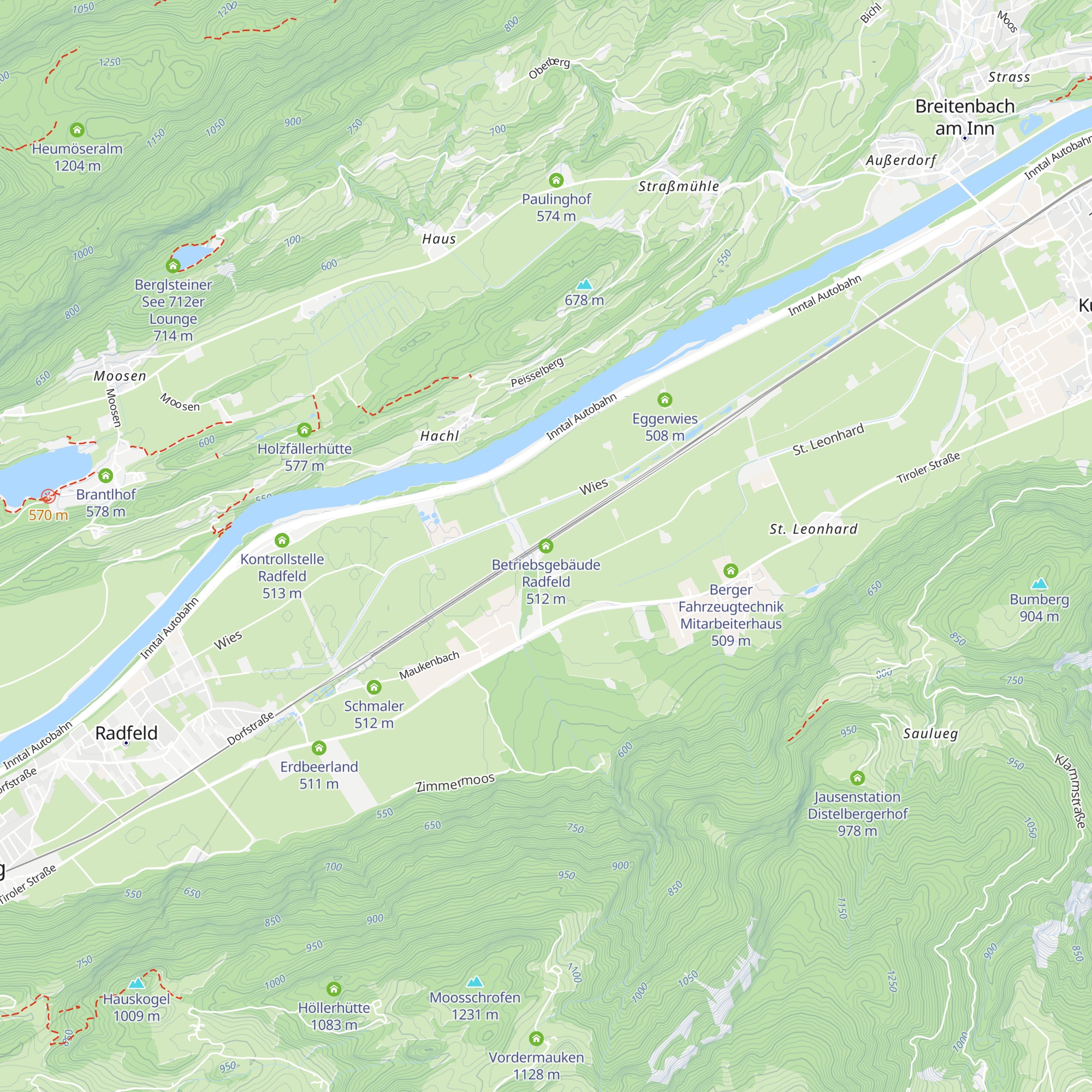 Betriebsgebäude Radfeld map
