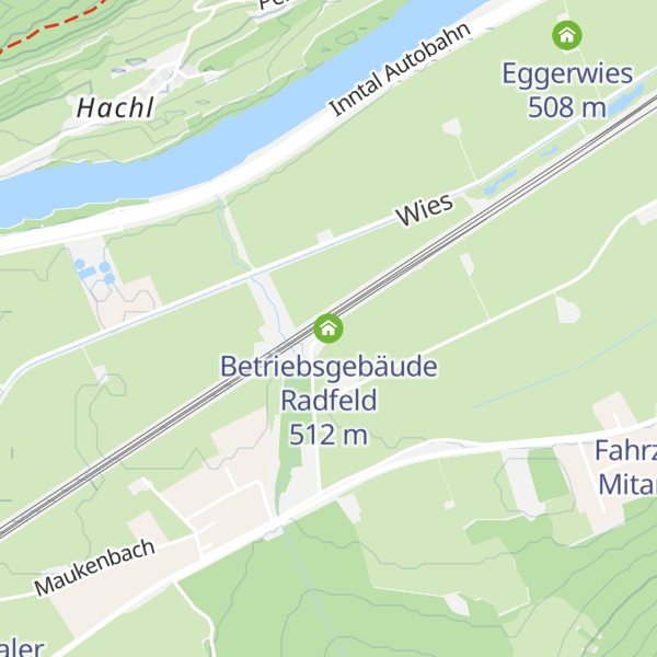 Map of Betriebsgebäude Radfeld