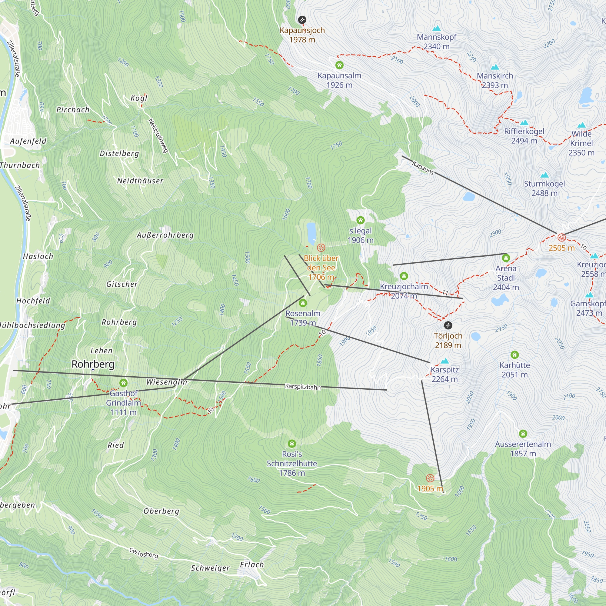 Rosenalm map