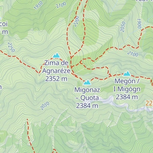Map of Tabié dal Lóf