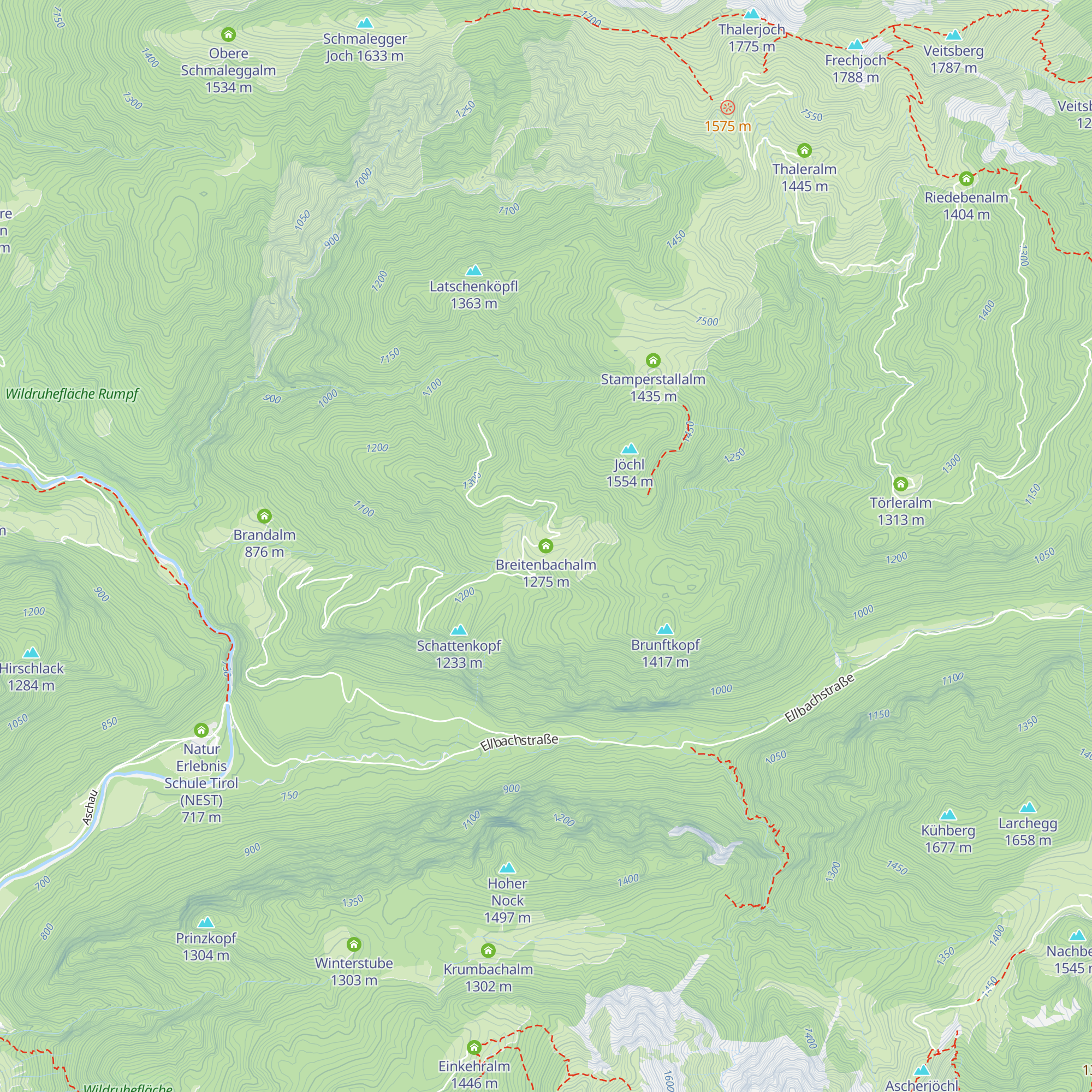 Breitenbachalm map