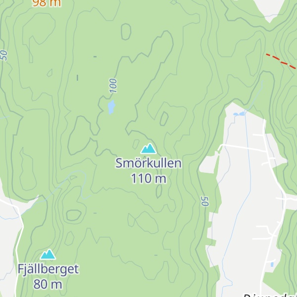 Map of Smörkullen