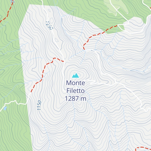 Map of Monte Filetto