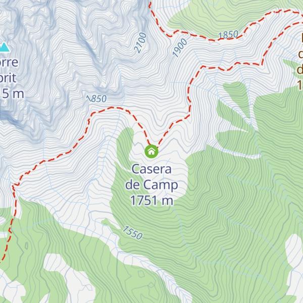 Map of Casera de Camp