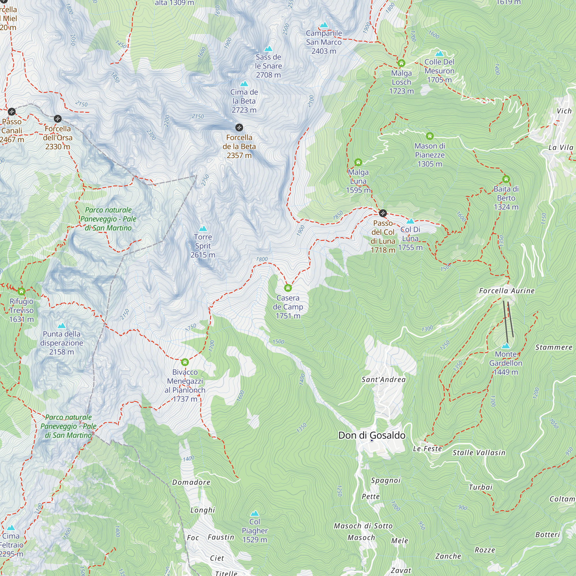 Casera de Camp map