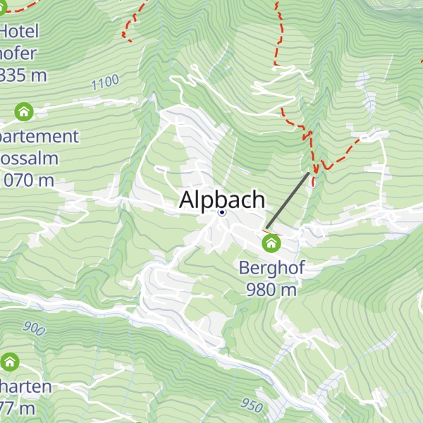 Map of Postalm
